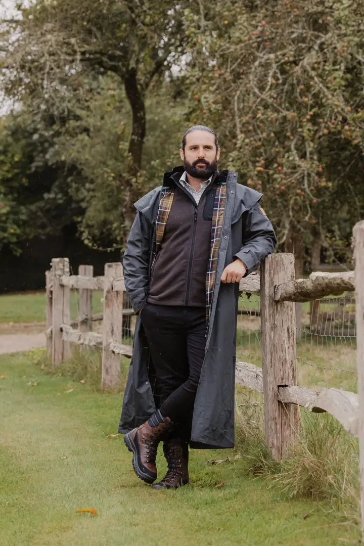 New Forest Ranger Mens Full Length Waterproof Coat - Image 3
