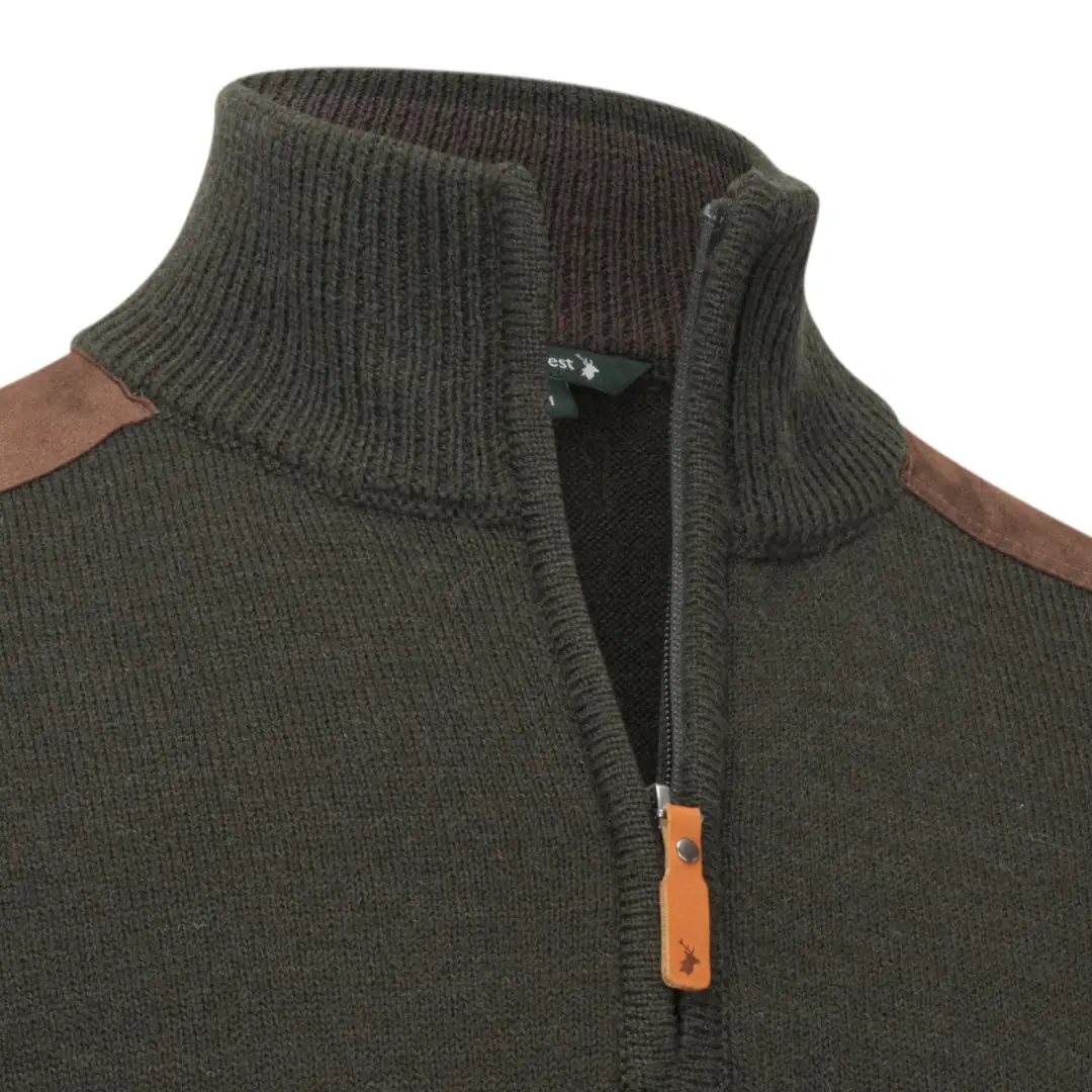 New Forest Raven Zip Neck Jumper - Image 5