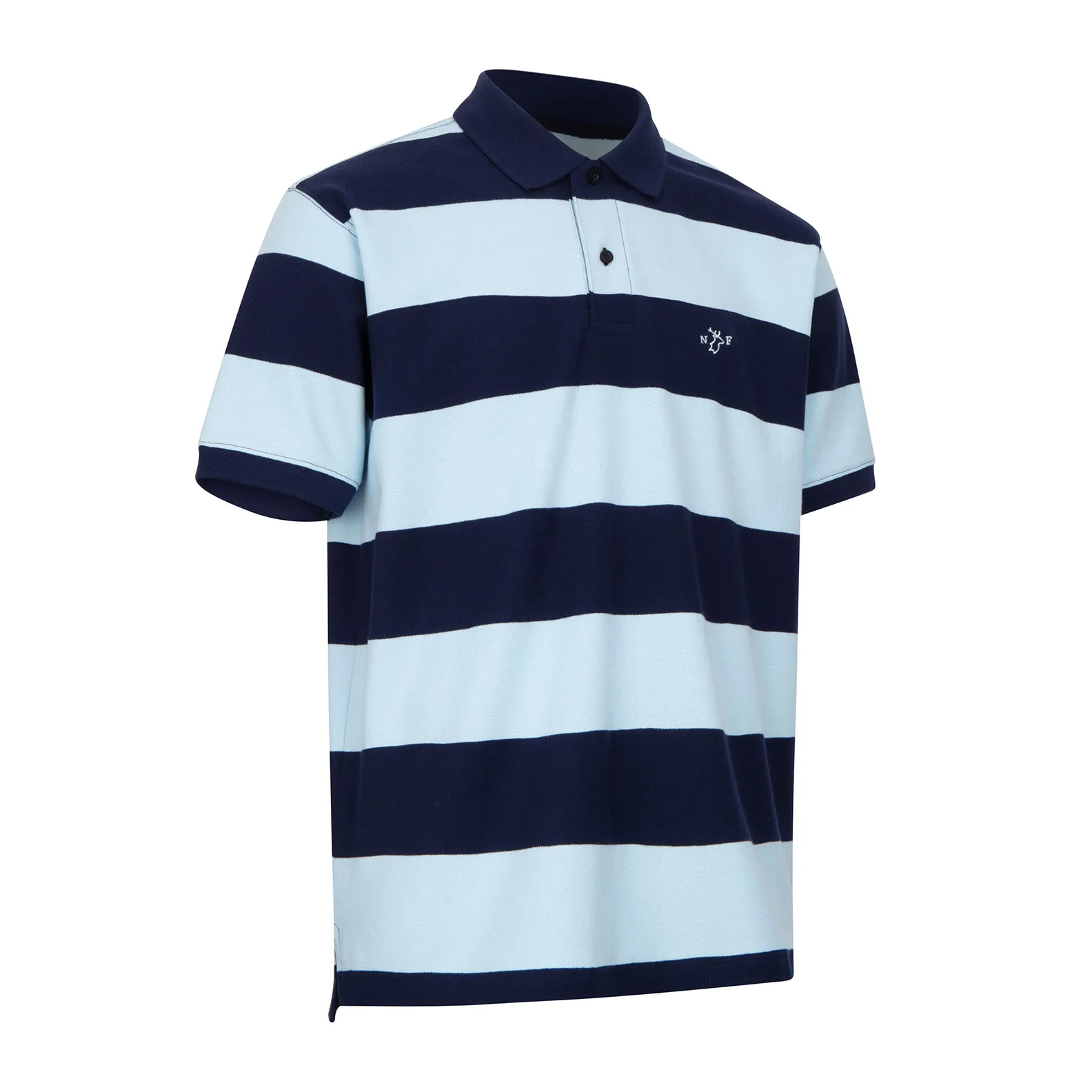 New Forest Striped Pique Polo Shirt - Image 7
