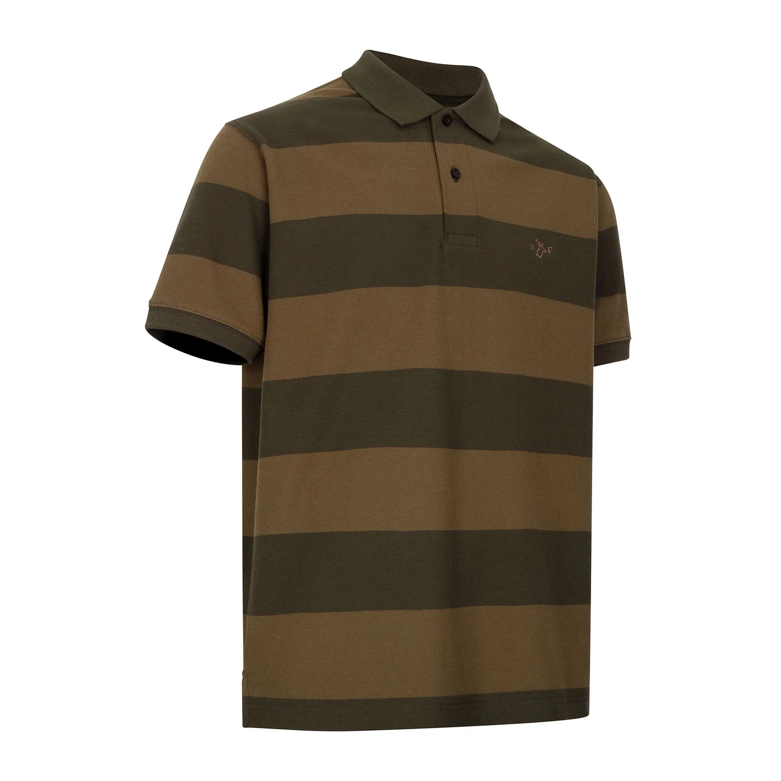 New Forest Striped Pique Polo Shirt - Image 7