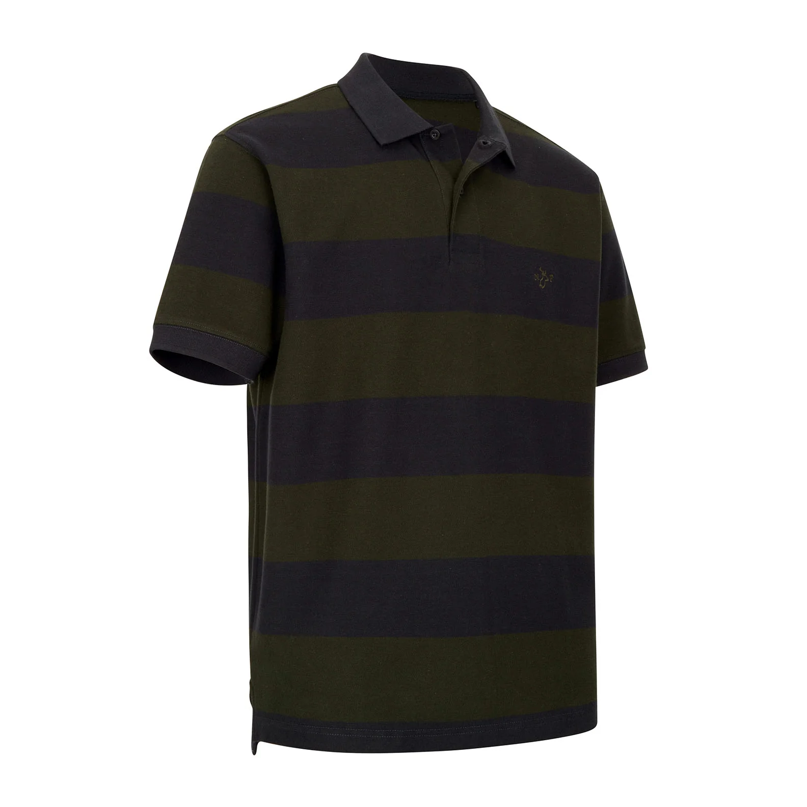 New Forest Striped Pique Polo Shirt