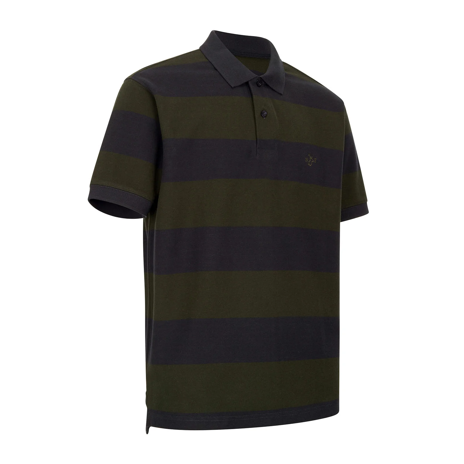 New Forest Striped Pique Polo Shirt - Image 7
