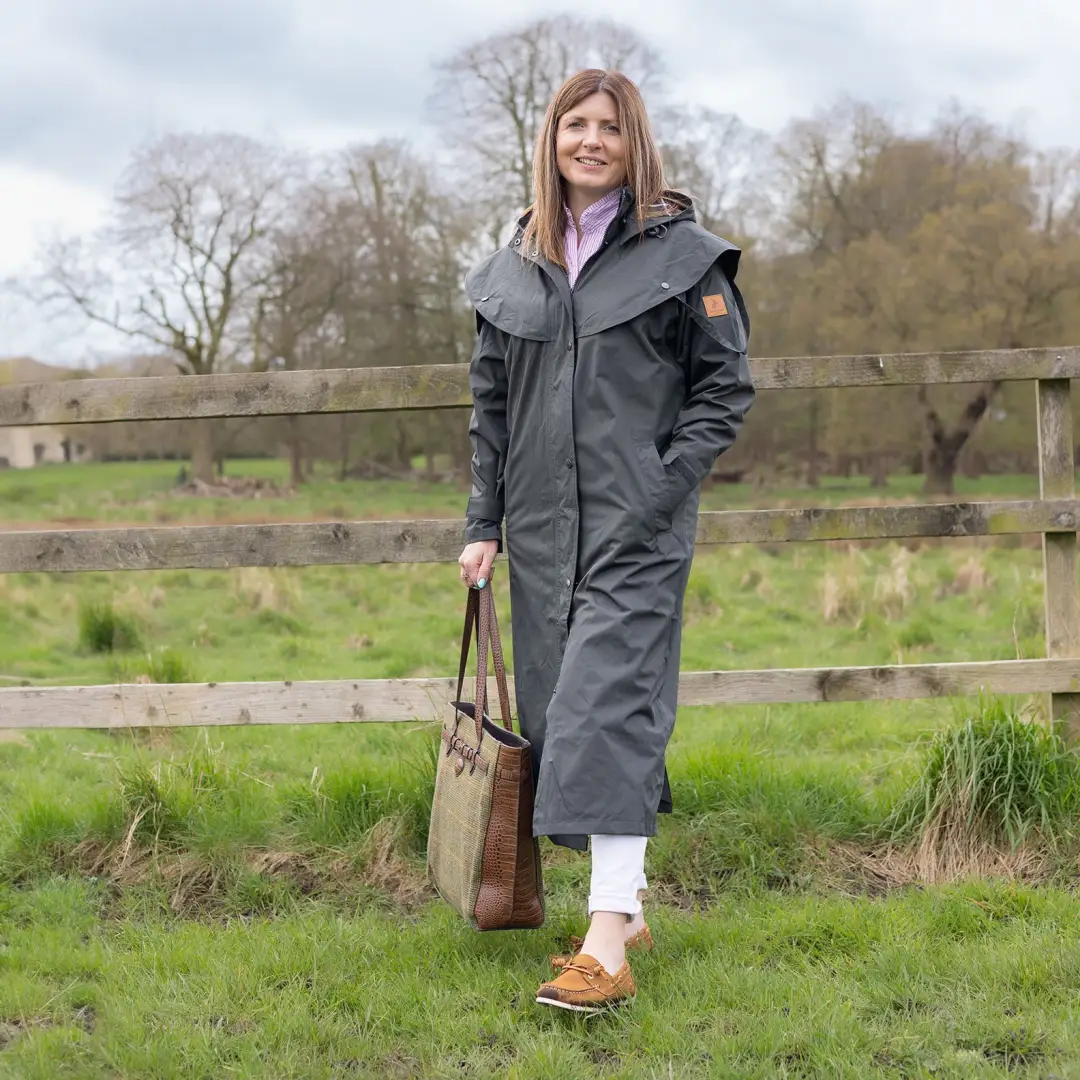 New Forest Victoria Ladies Full Length Waterproof Coat - Image 2