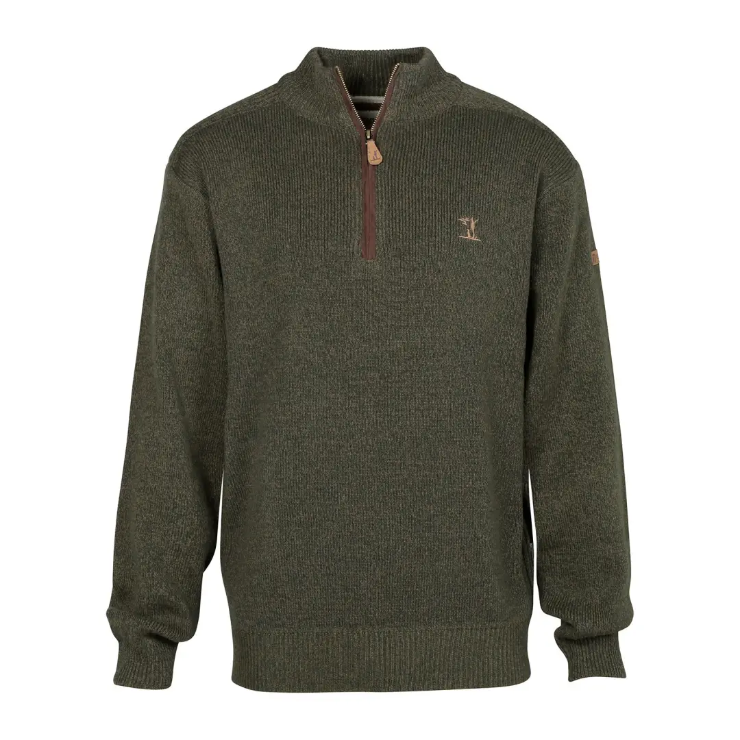 Percussion Embroidered High Neck Hunting Sweater