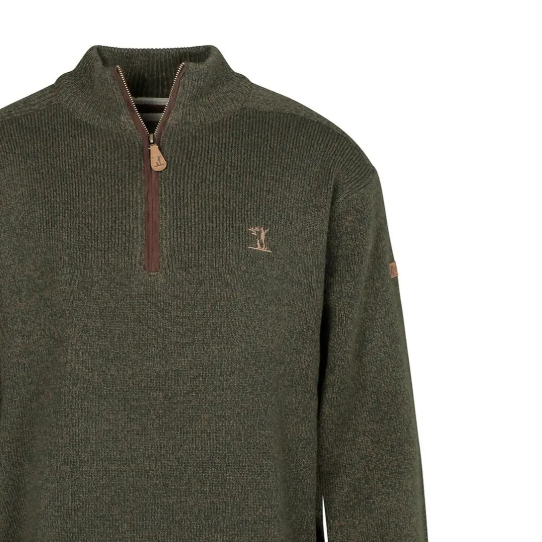 Percussion Embroidered High Neck Hunting Sweater - Image 2