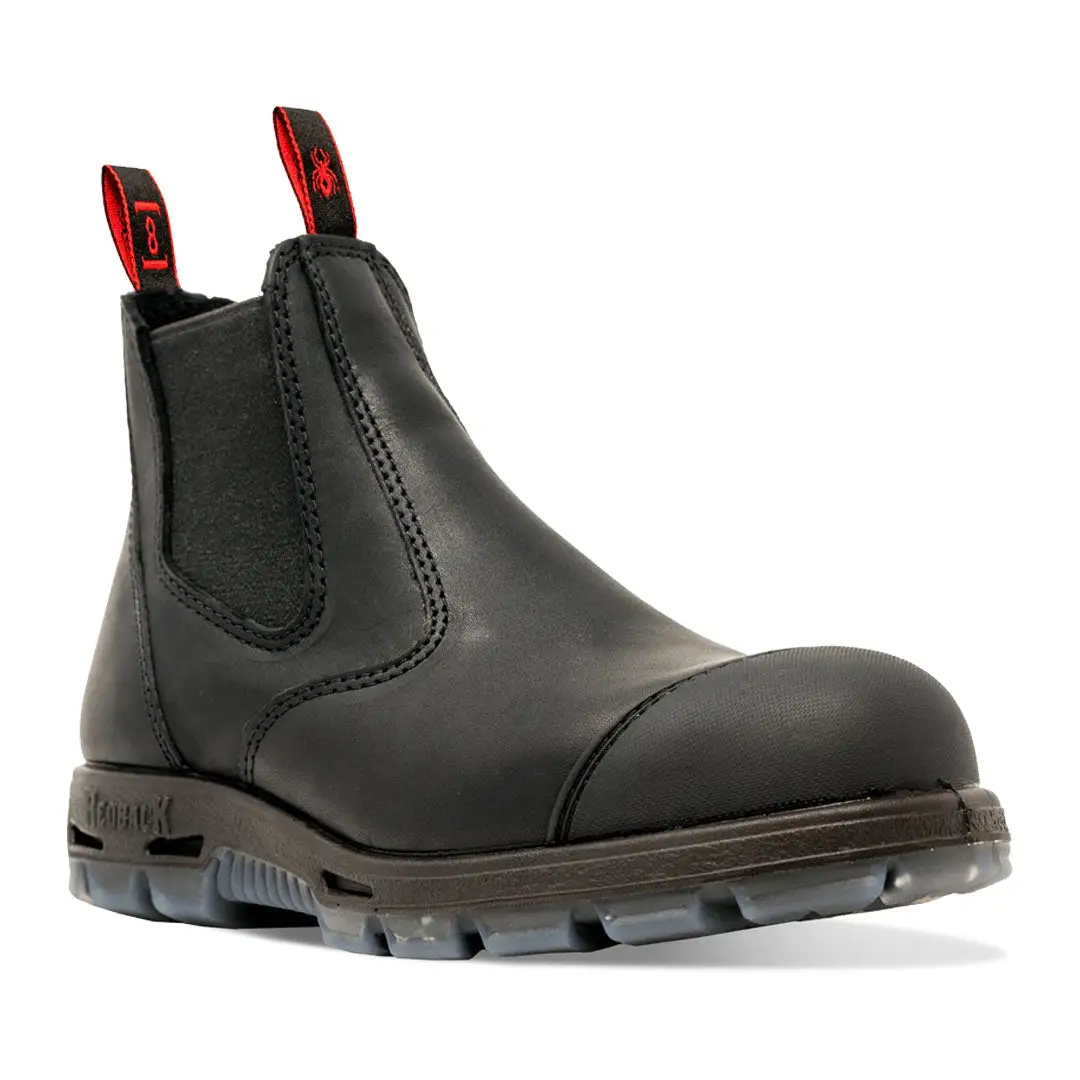 Redback Bobcat HD Safety Boots with Scuff Cap Black