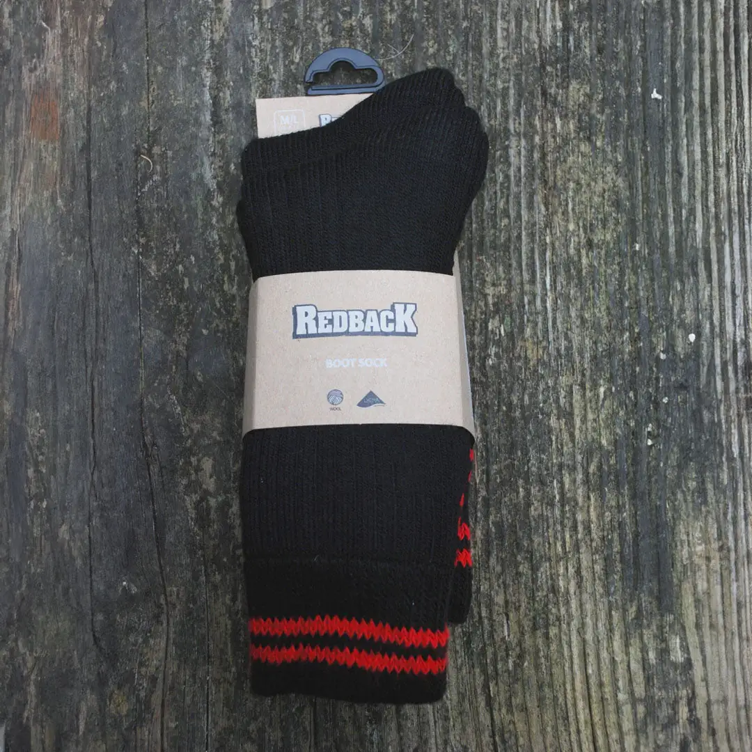 Redback Boot Socks - Twin Pack - Image 3