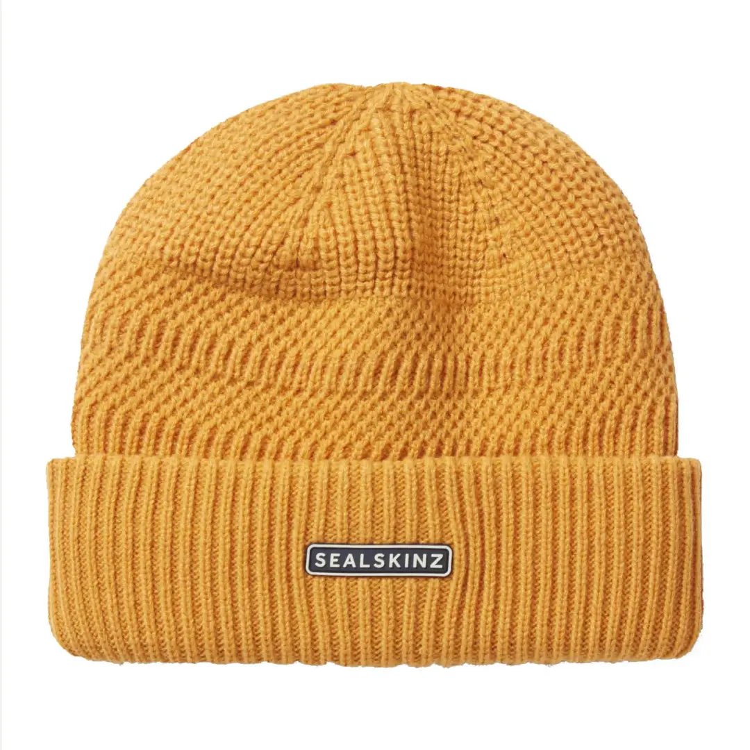 Sealskinz Gressenhall Waterproof Cold Weather Textured Stripe Roll Cuff Beanie
