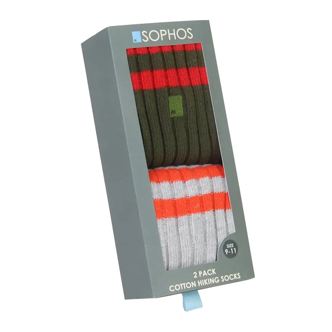 Sophos 2 Pack Assorted Hike Socks - Image 2
