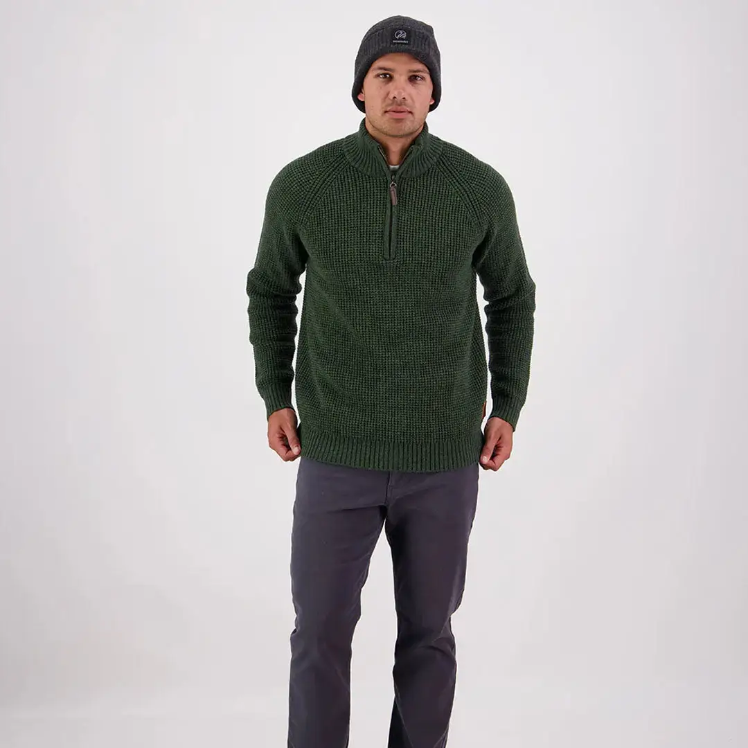 Swanndri Chalky Island Waffle Jumper - Image 2