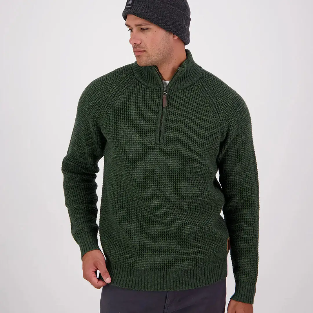 Swanndri Chalky Island Waffle Jumper - Image 3