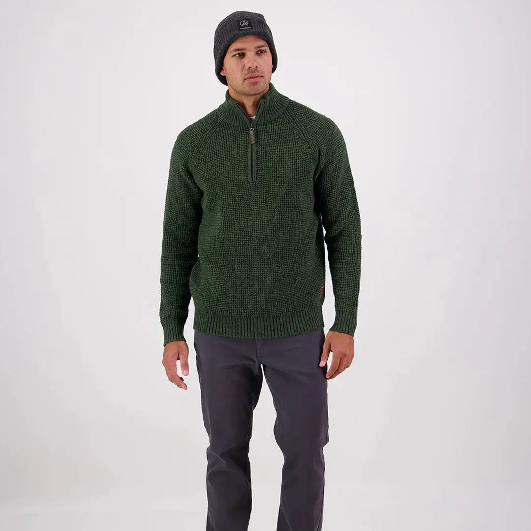 Swanndri Chalky Island Waffle Jumper - Image 6