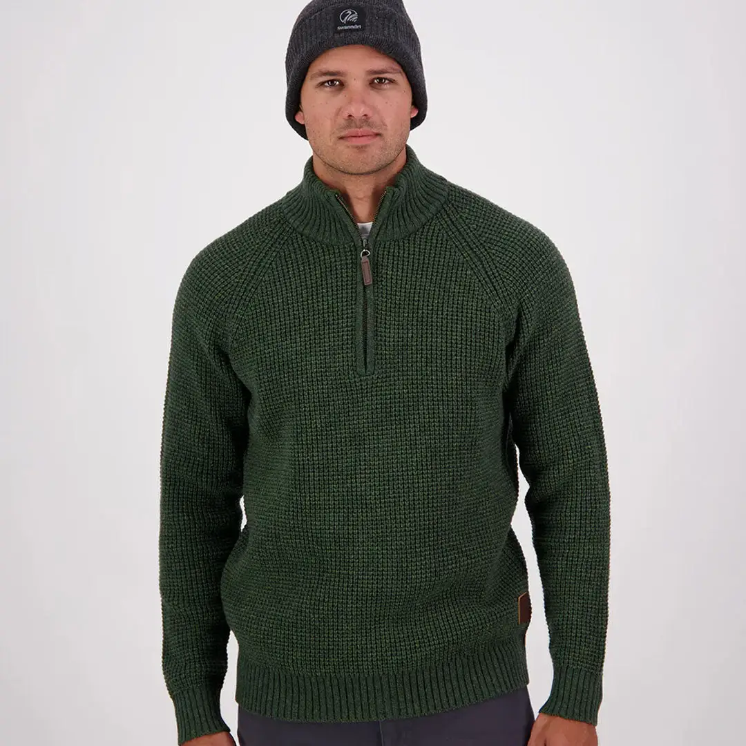 Swanndri Chalky Island Waffle Jumper - Image 8