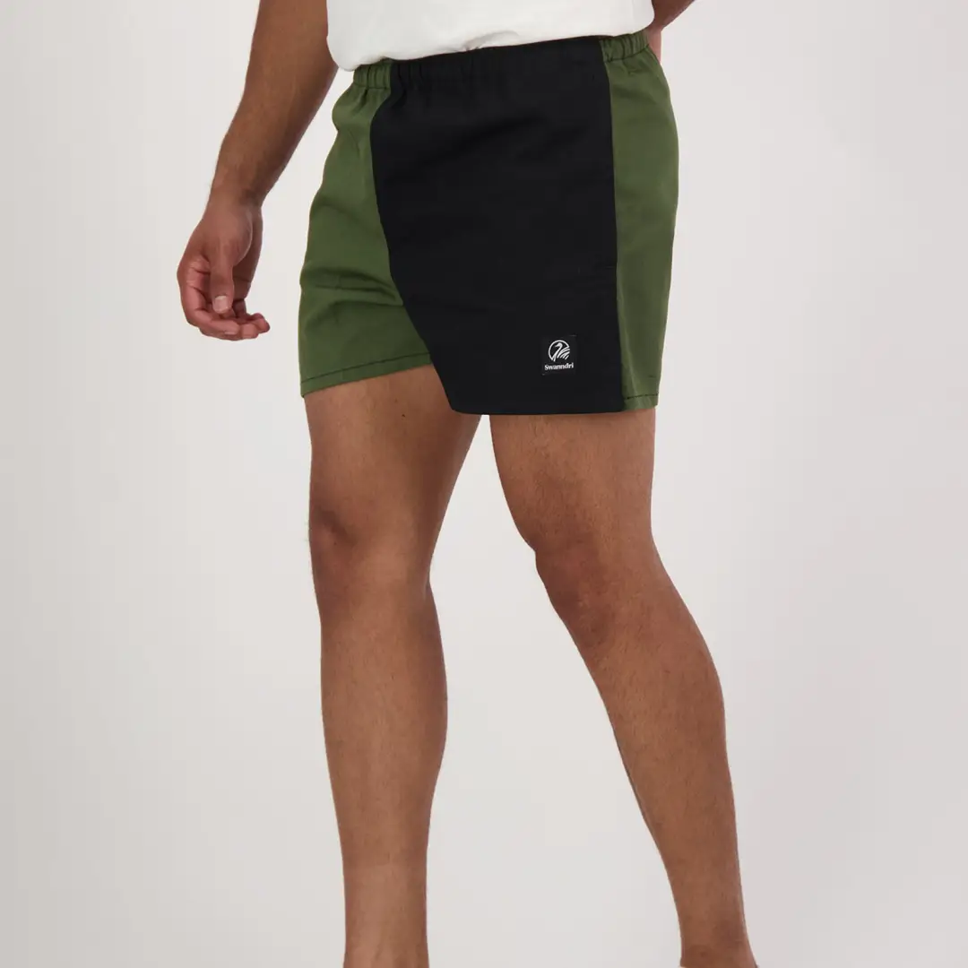 Swanndri Cotton Harlequin Rugby Shorts - Image 4