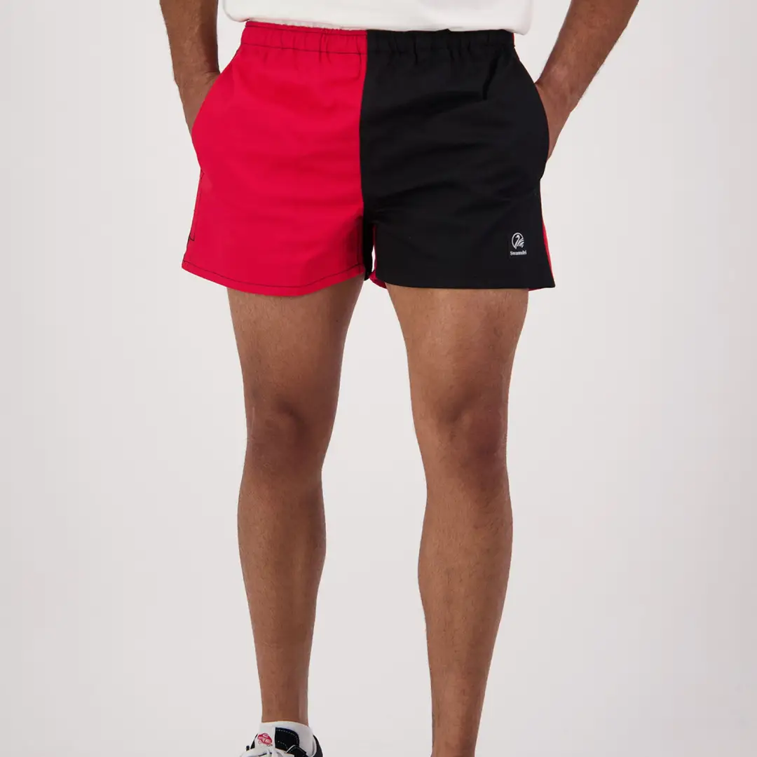 Swanndri Cotton Harlequin Rugby Shorts - Image 2