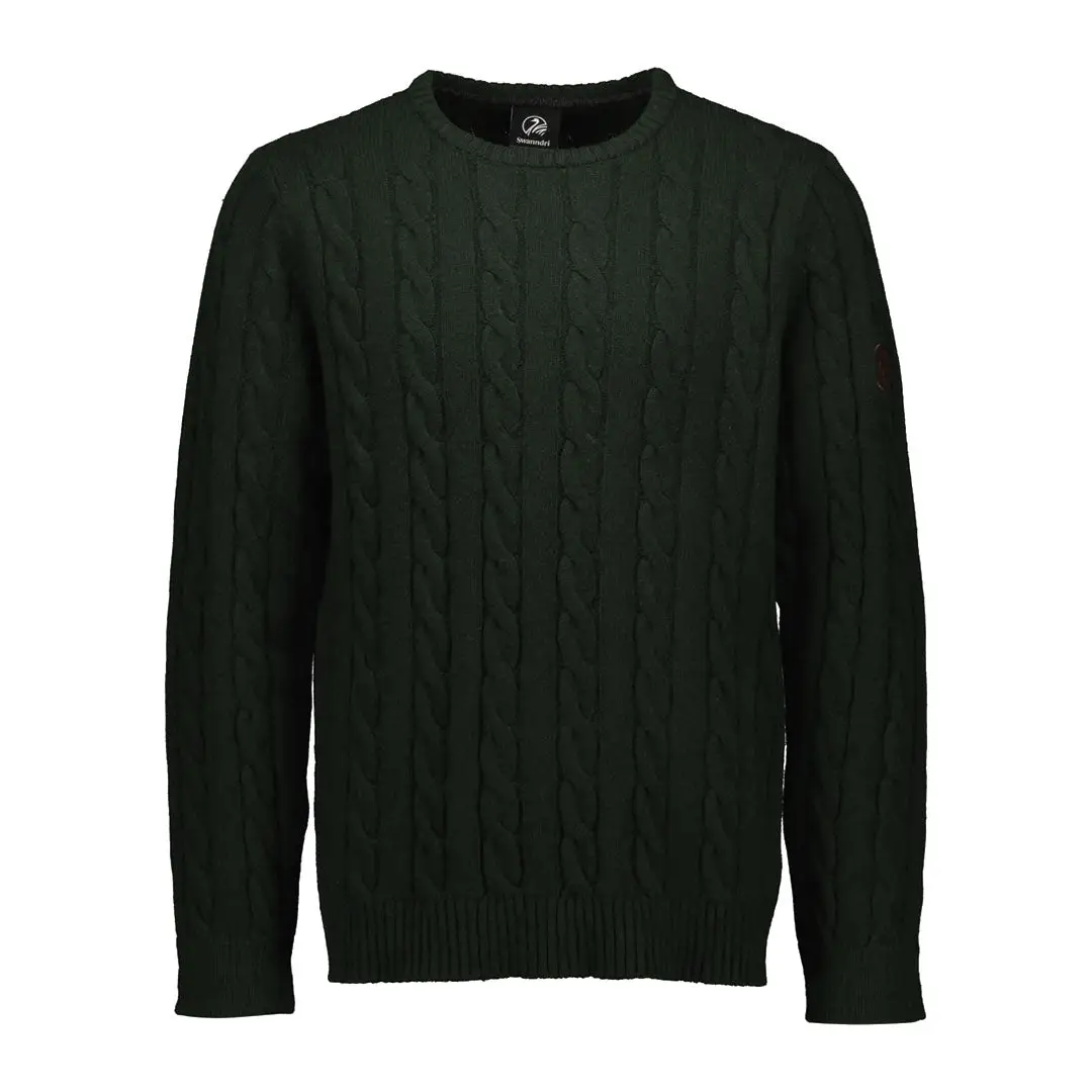 Swanndri Doncaster Mens Cable Knit Crew
