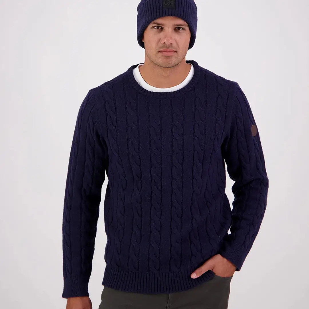 Swanndri Doncaster Mens Cable Knit Crew - Image 10