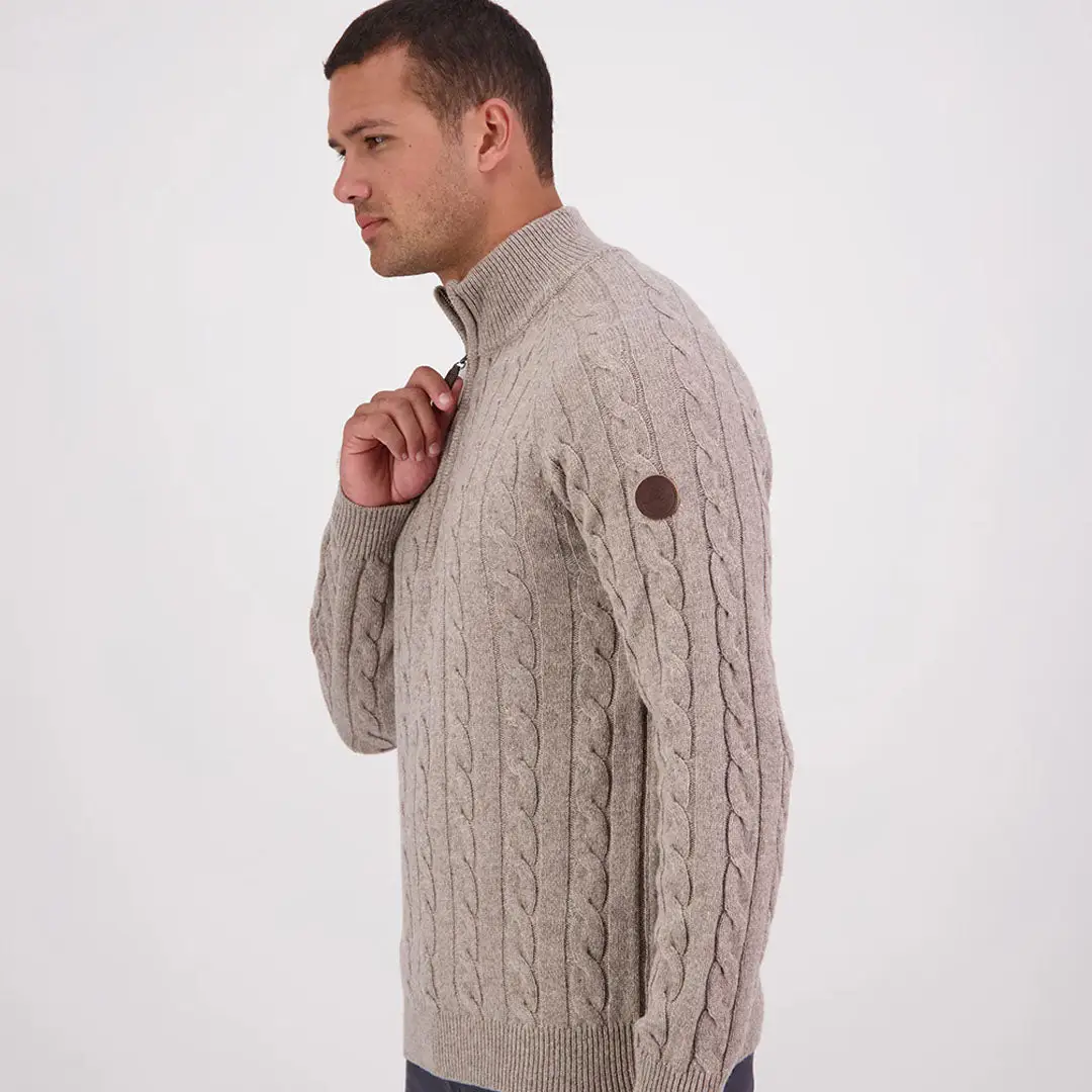 Swanndri Doncaster V2 Zip Cable Knit - Image 2