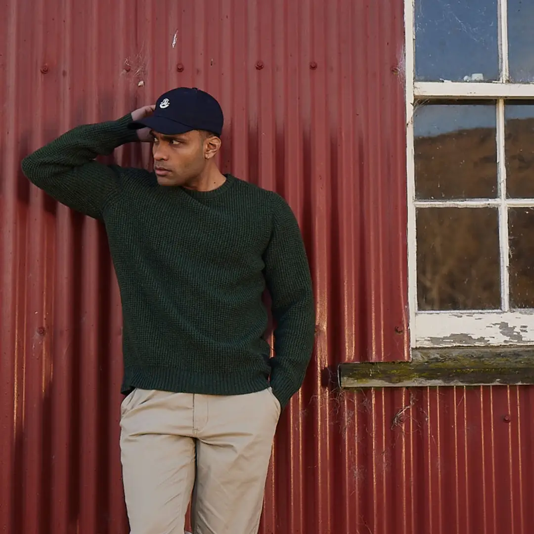 Swanndri Fistral Waffle Knit Crew Jumper - Image 3