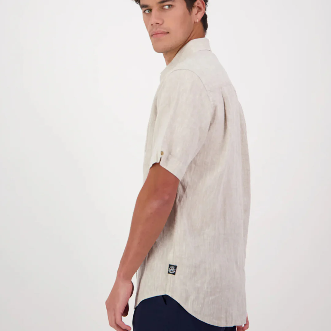 Swanndri Humber Short Sleeve Linen Shirt - Image 2