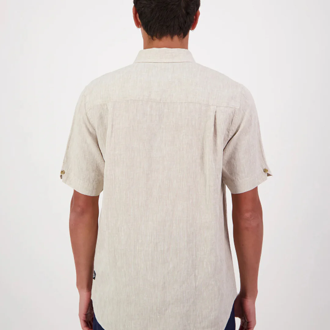 Swanndri Humber Short Sleeve Linen Shirt - Image 3
