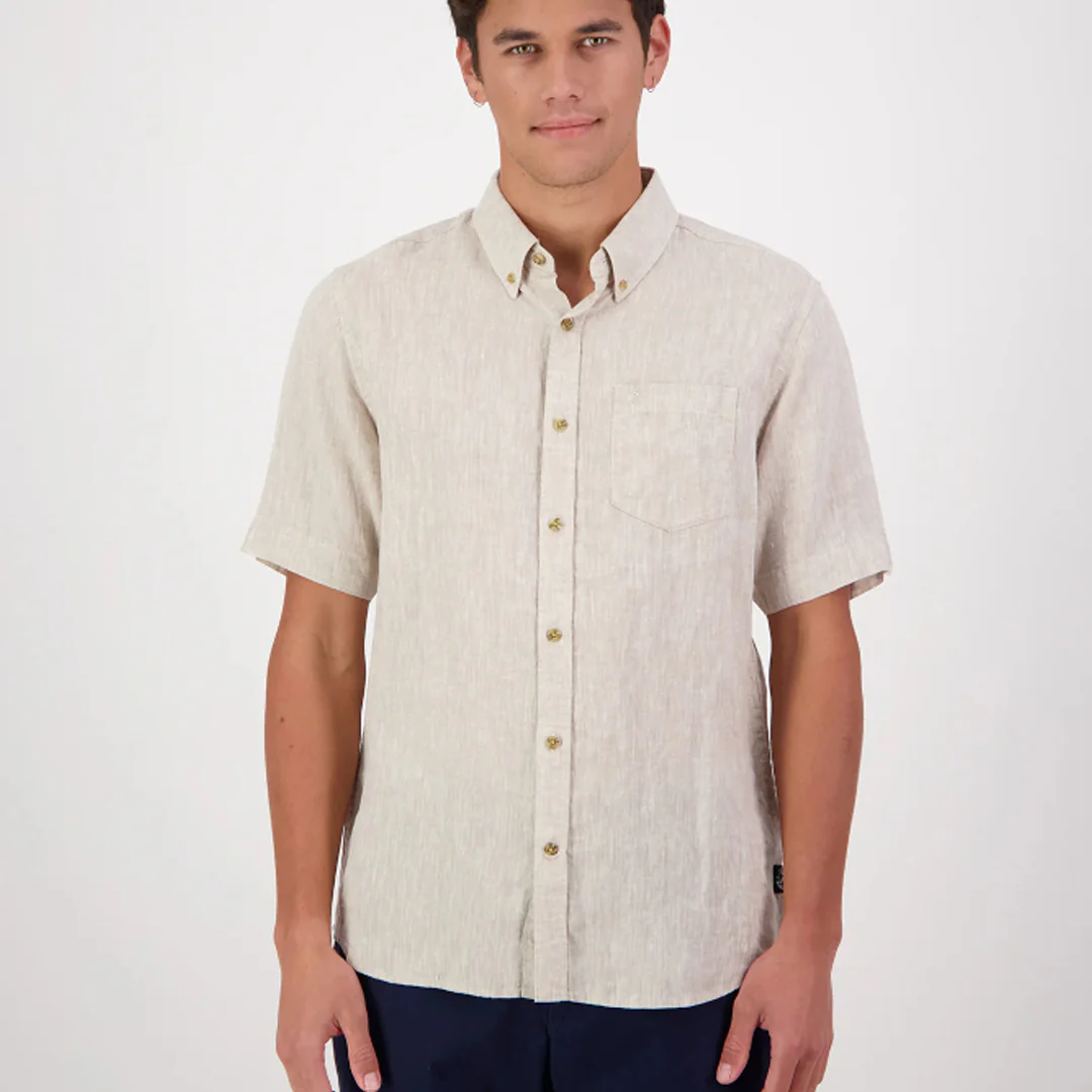 Swanndri Humber Short Sleeve Linen Shirt - Image 4