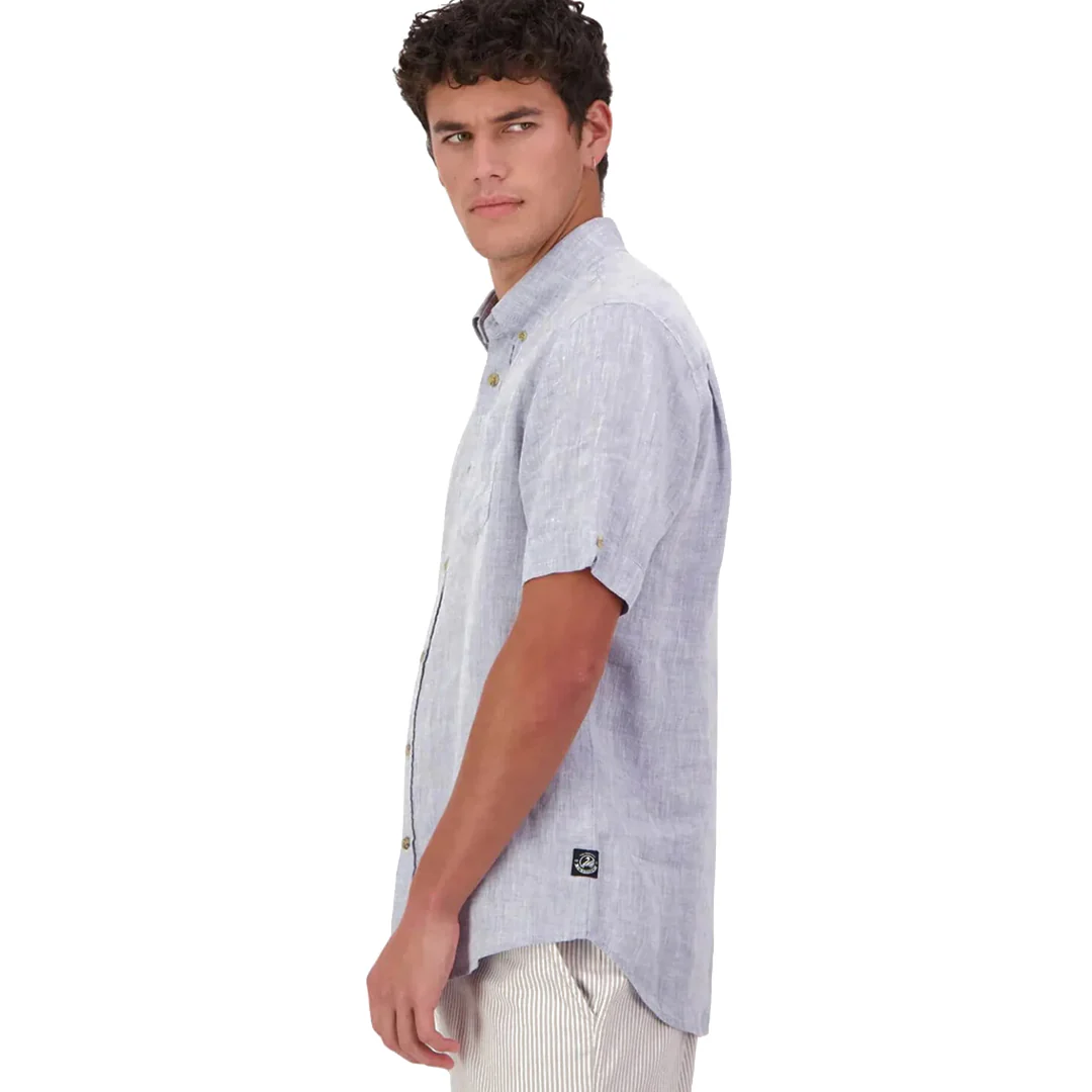 Swanndri Humber Short Sleeve Linen Shirt - Image 2