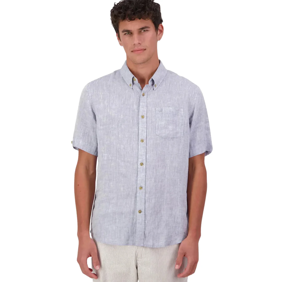 Swanndri Humber Short Sleeve Linen Shirt - Image 4