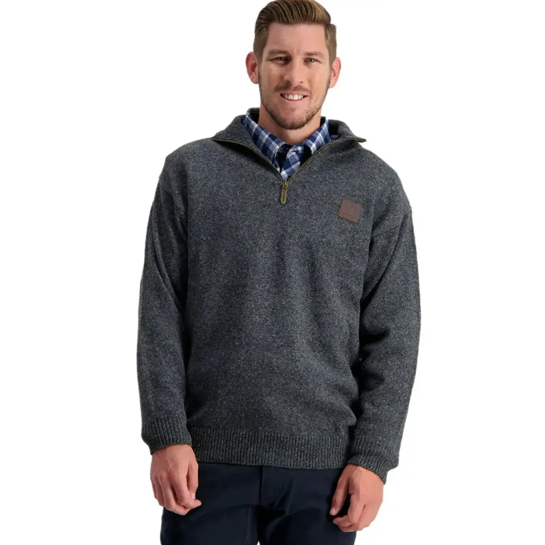 Swanndri Mariner Zip Neck Jumper - Image 2