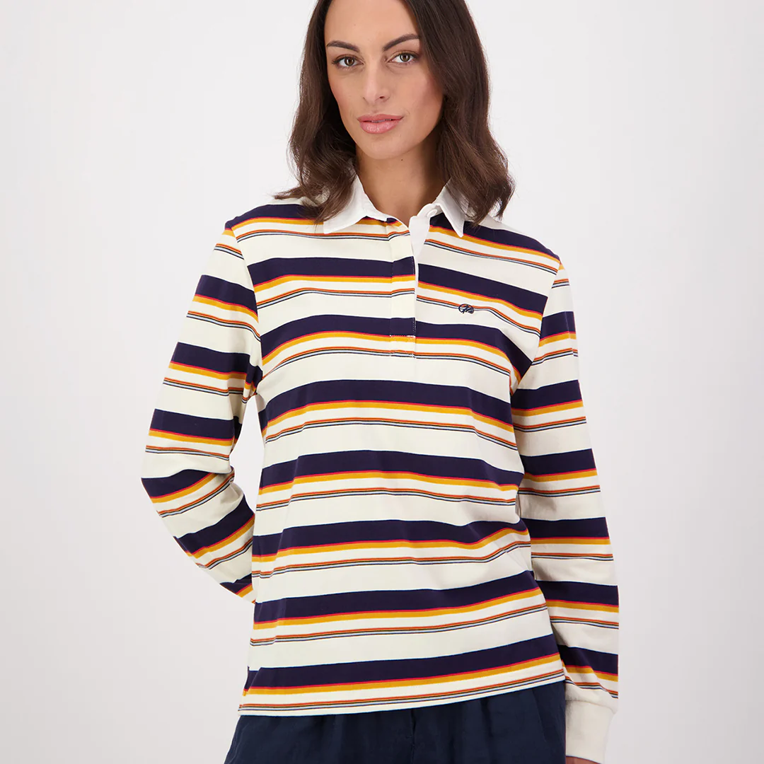 Swanndri Massey Womens Stripe Rugby Shirt - Image 4