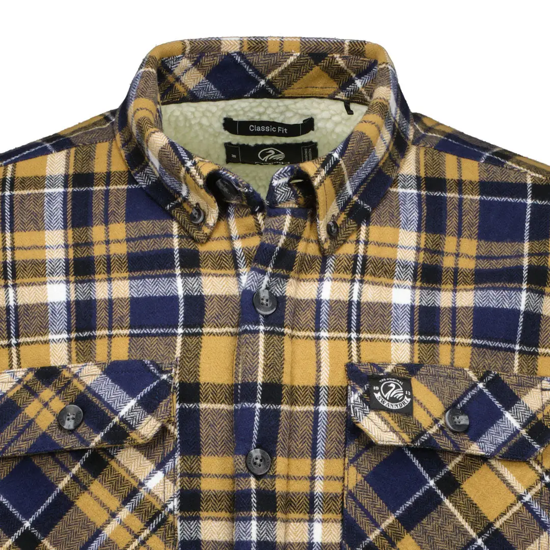 Swanndri Morven Long Sleeve Sherpa Shirt - Image 2
