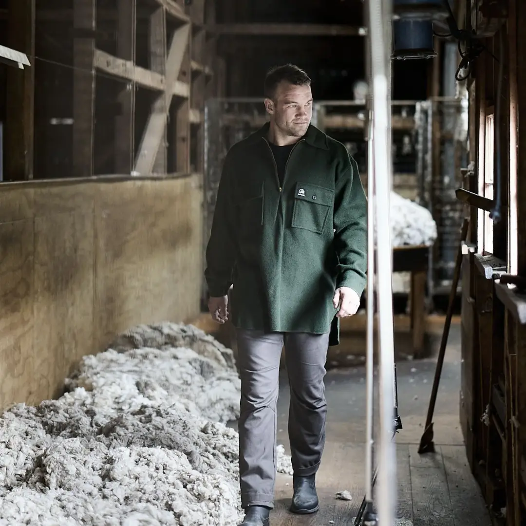 Swanndri Ranger Wool Zip Front Bushshirt - Image 2