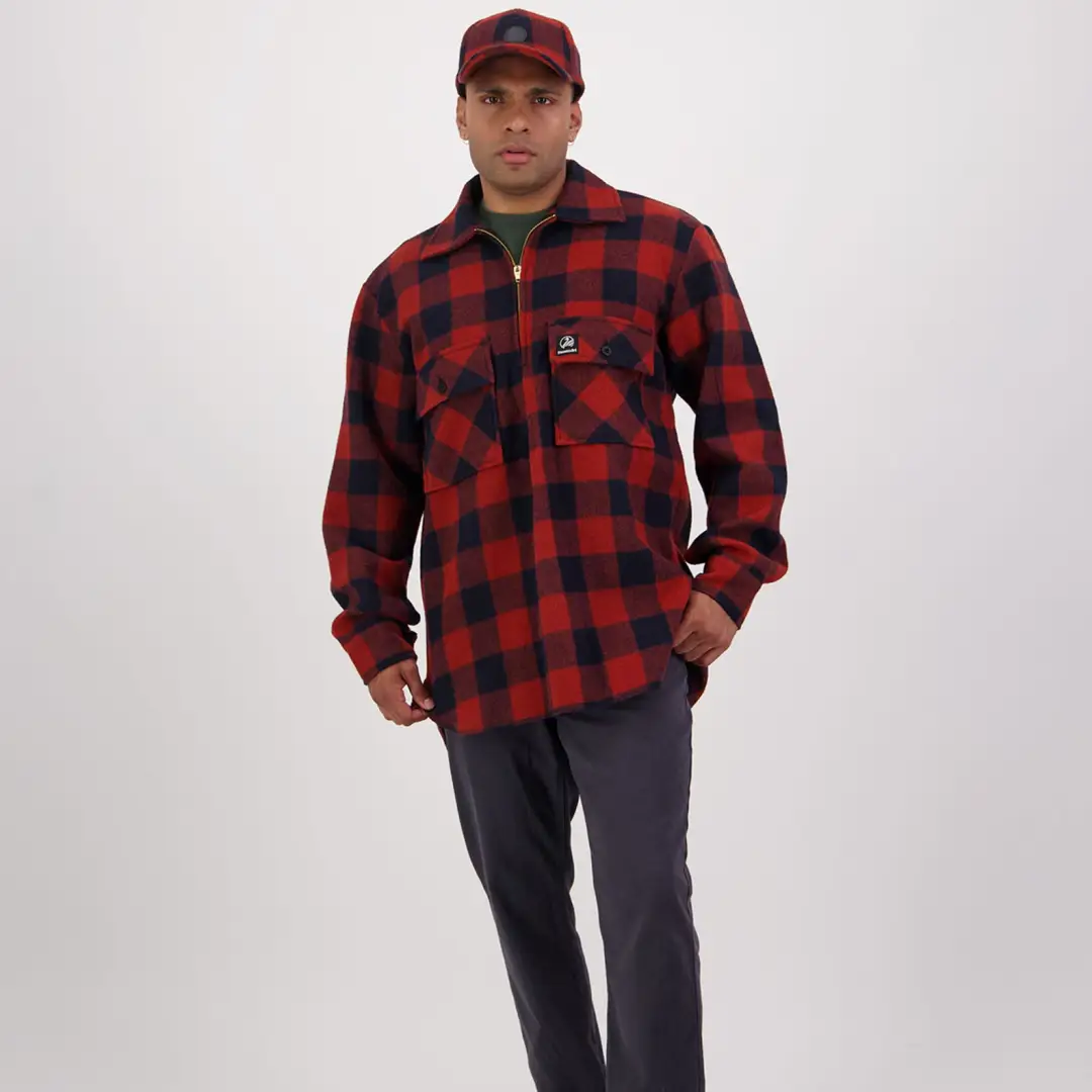 Swanndri Ranger Wool Zip Front Bushshirt - Image 3