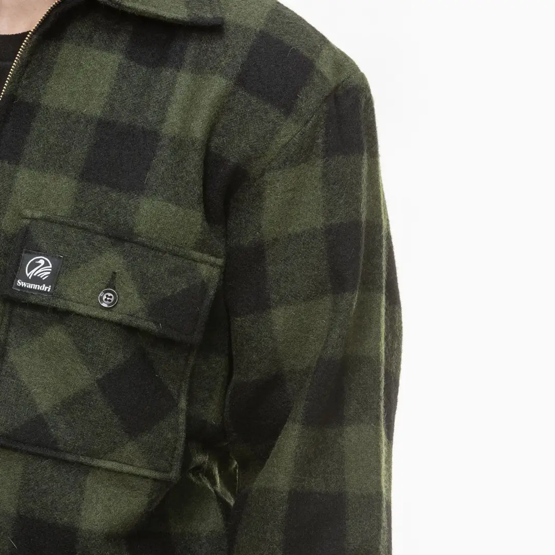 Swanndri Ranger Wool Zip Front Bushshirt - Image 5