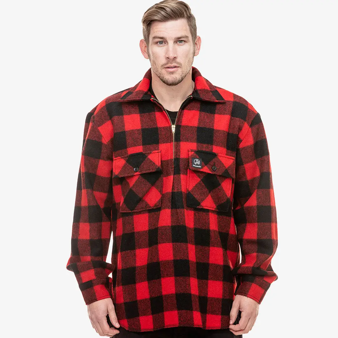 Swanndri Ranger Wool Zip Front Bushshirt - Image 2