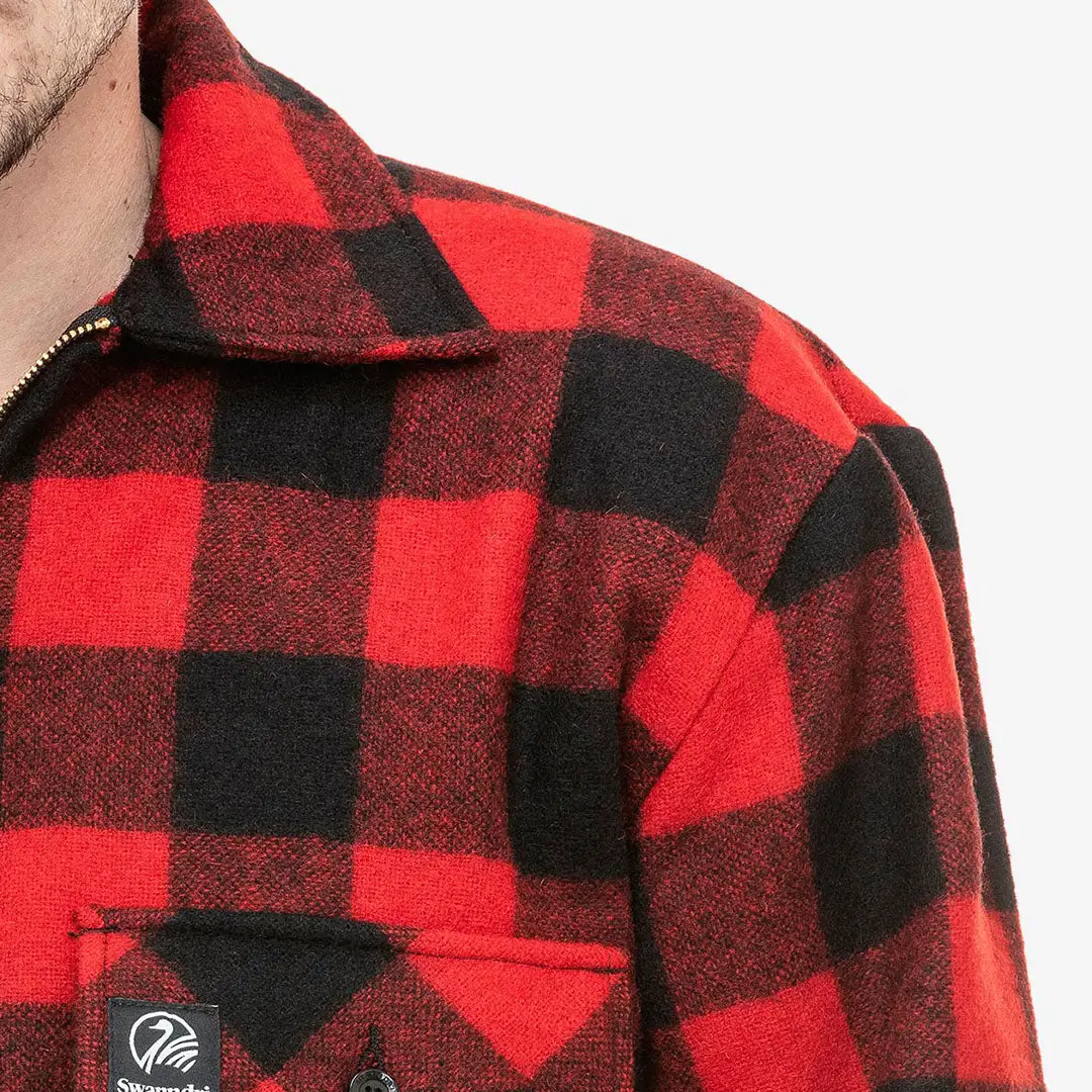 Swanndri Ranger Wool Zip Front Bushshirt - Image 4