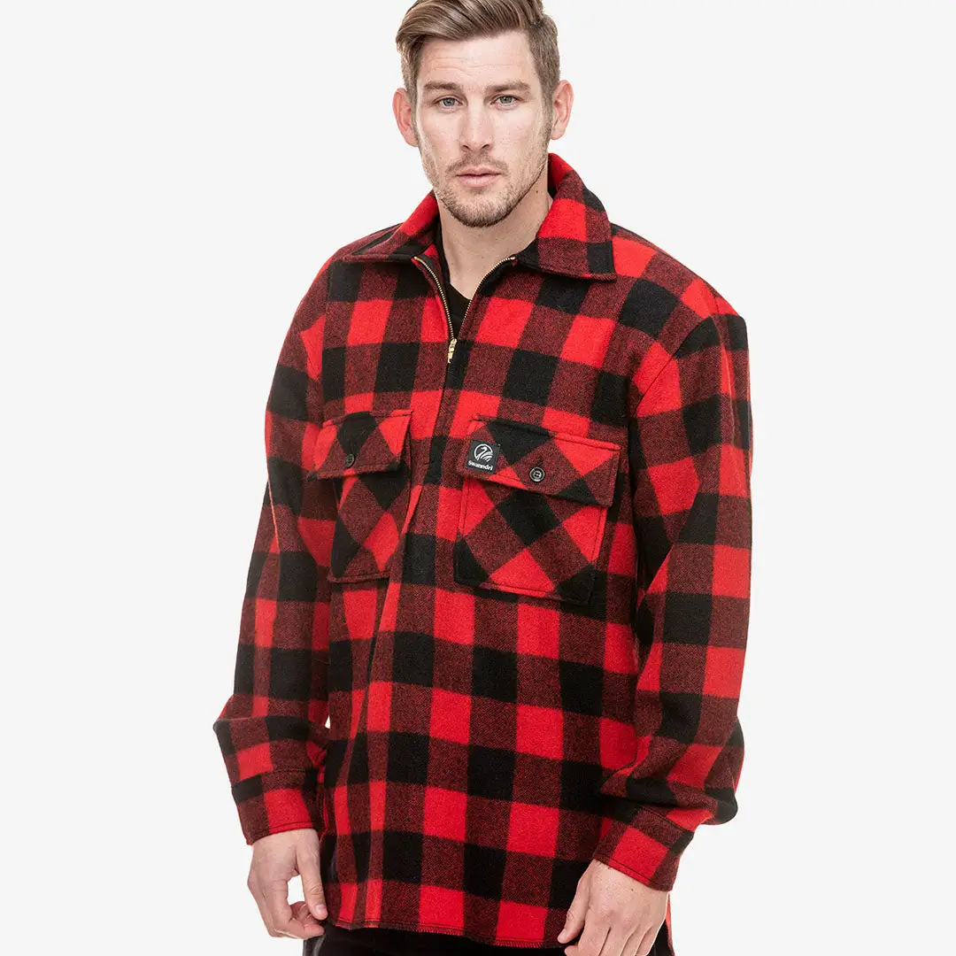 Swanndri Ranger Wool Zip Front Bushshirt - Image 7