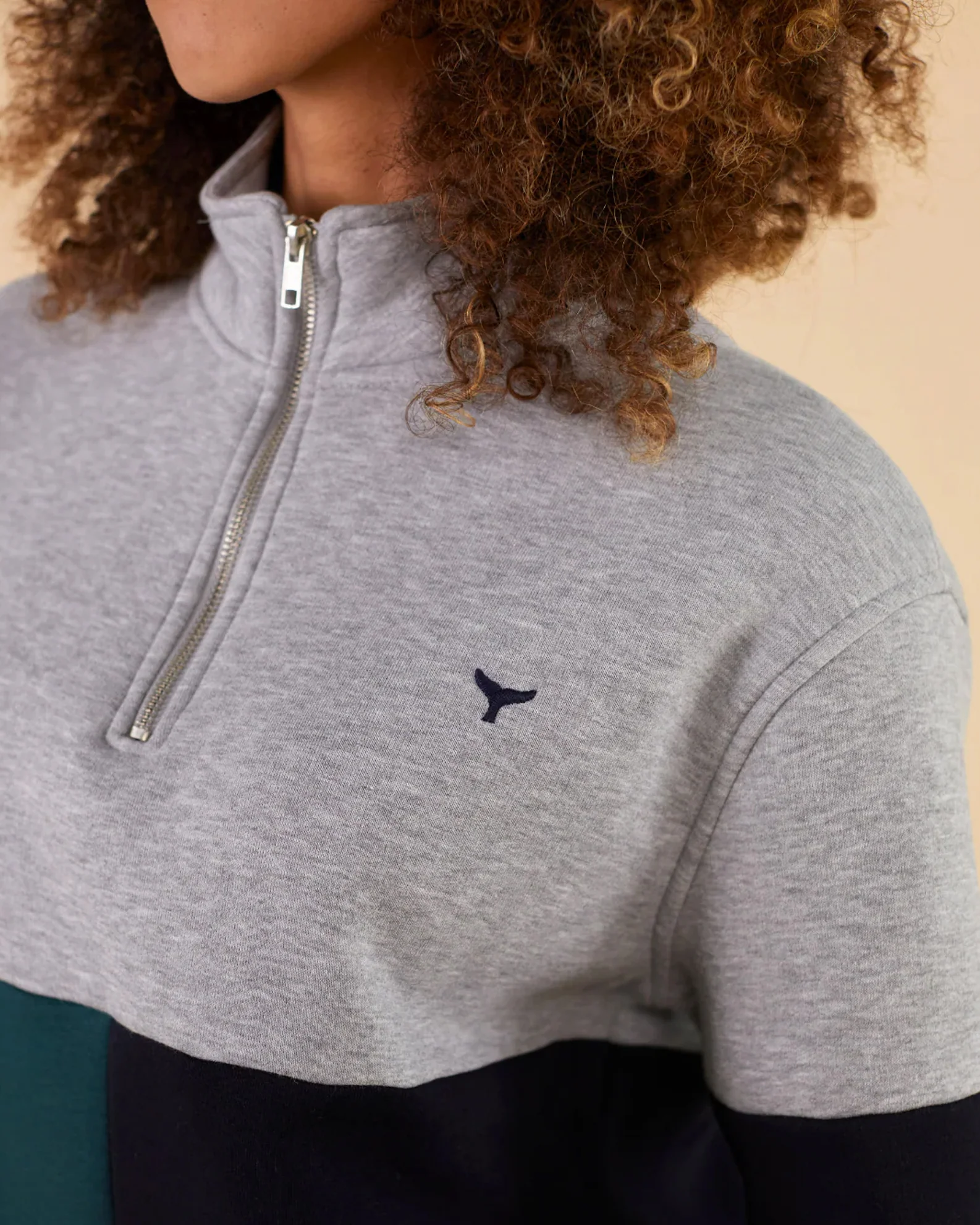 Whale of a Time Unisex Norfolk Quarter Zip - Image 3