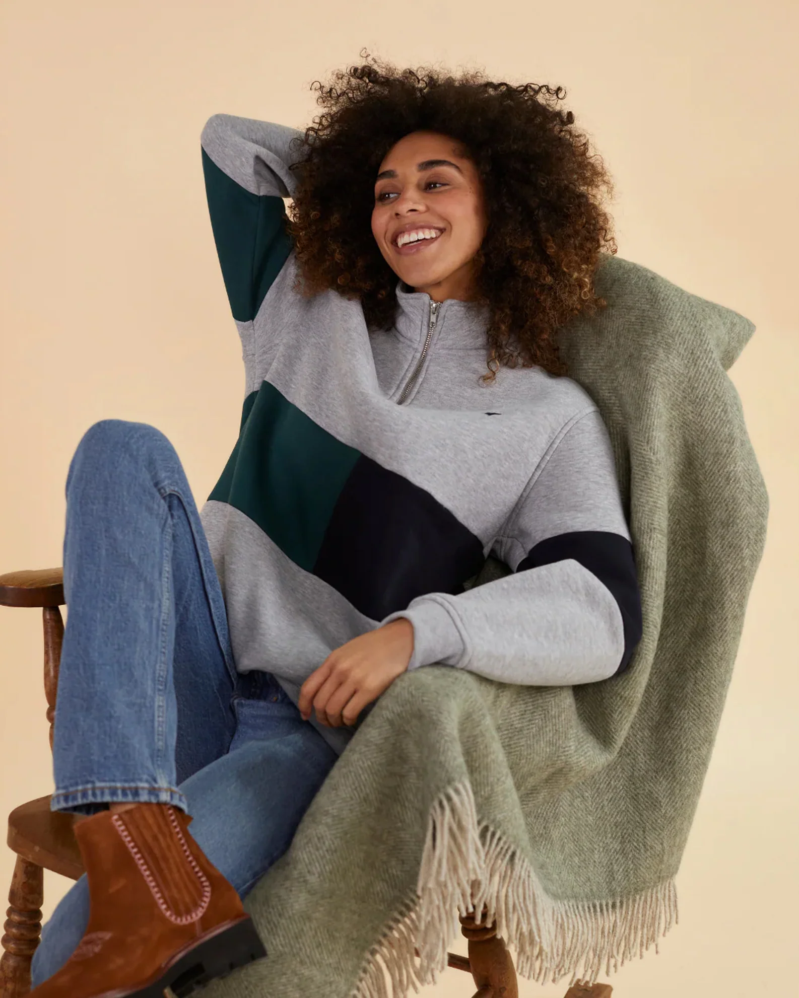 Whale of a Time Unisex Norfolk Quarter Zip - Image 5