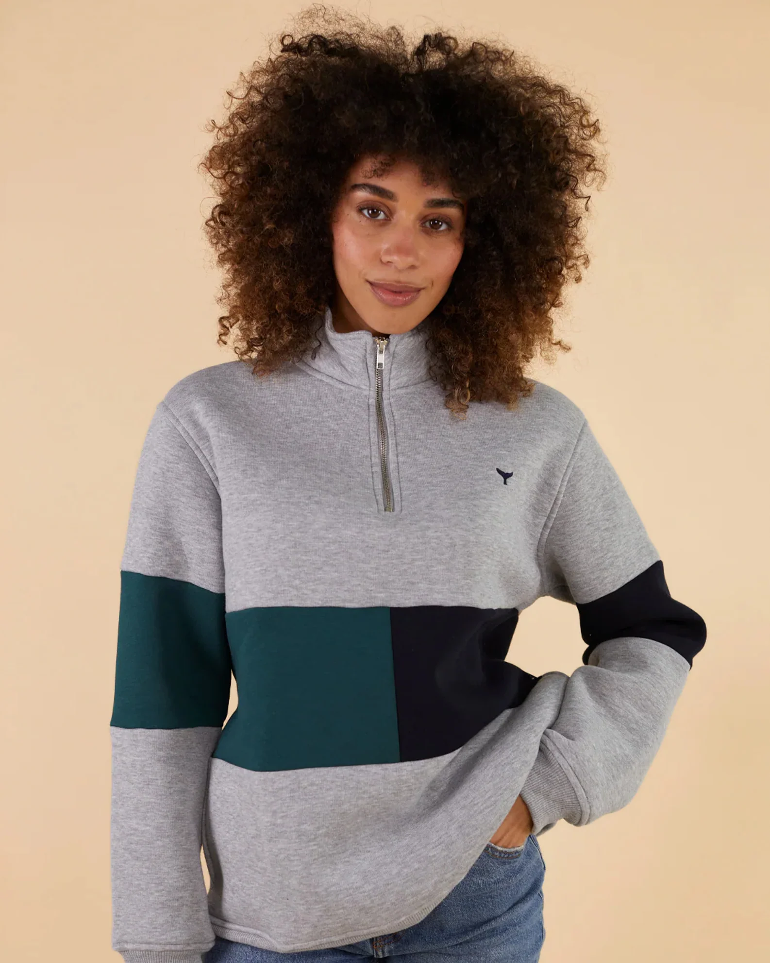 Whale of a Time Unisex Norfolk Quarter Zip - Image 7