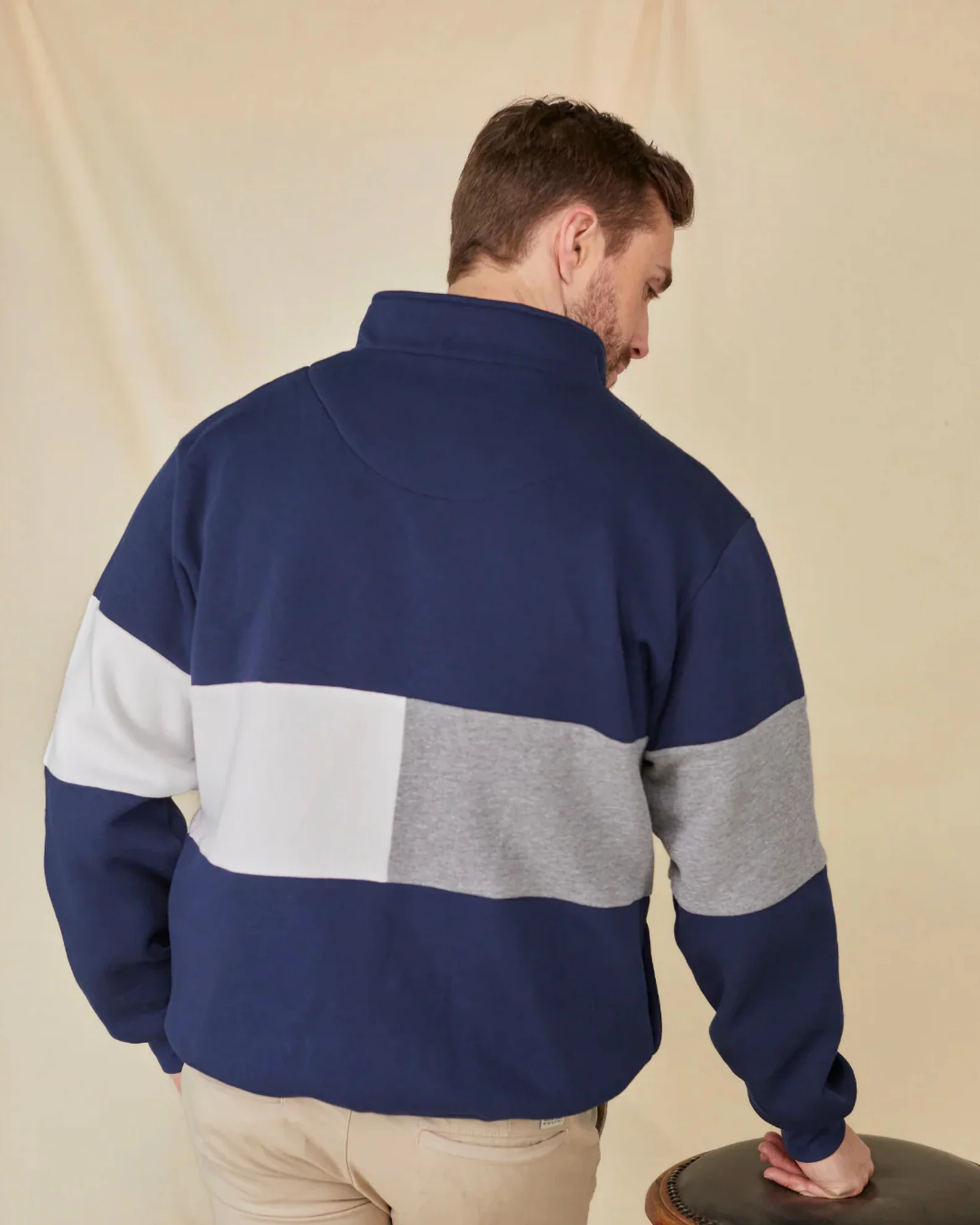 Whale of a Time Unisex Norfolk Quarter Zip - Image 3