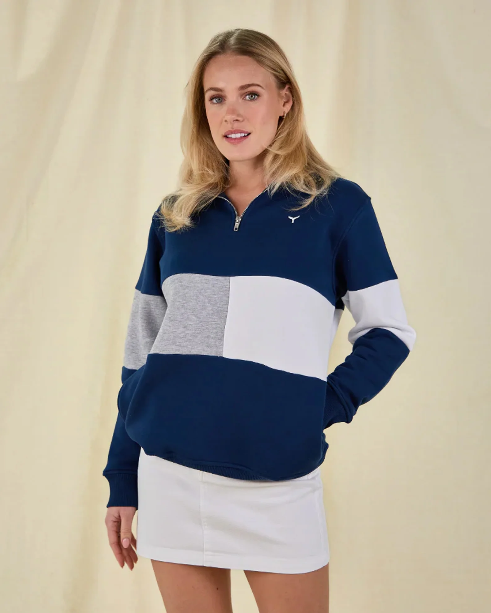 Whale of a Time Unisex Norfolk Quarter Zip - Image 6