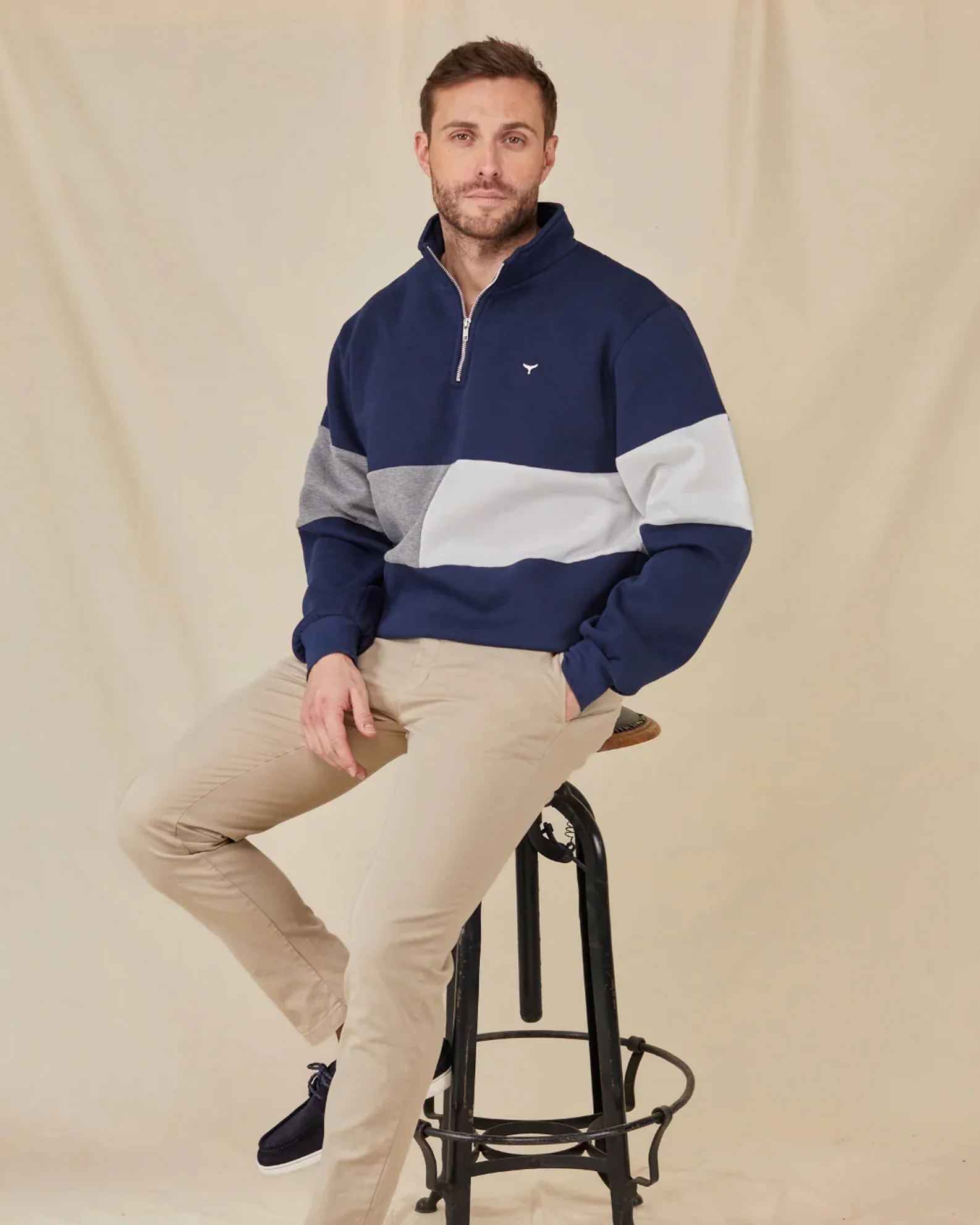 Whale of a Time Unisex Norfolk Quarter Zip - Image 7