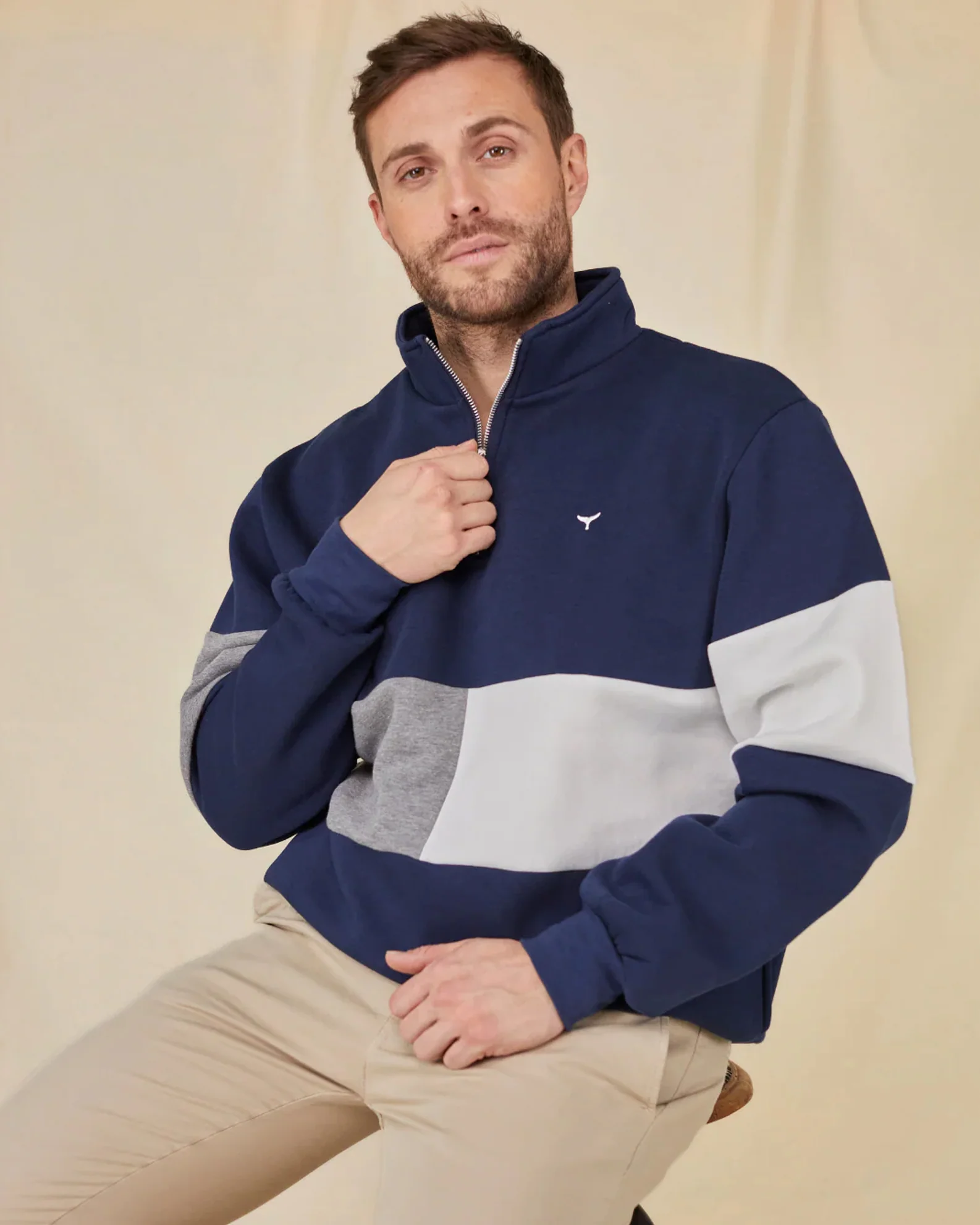 Whale of a Time Unisex Norfolk Quarter Zip - Image 9