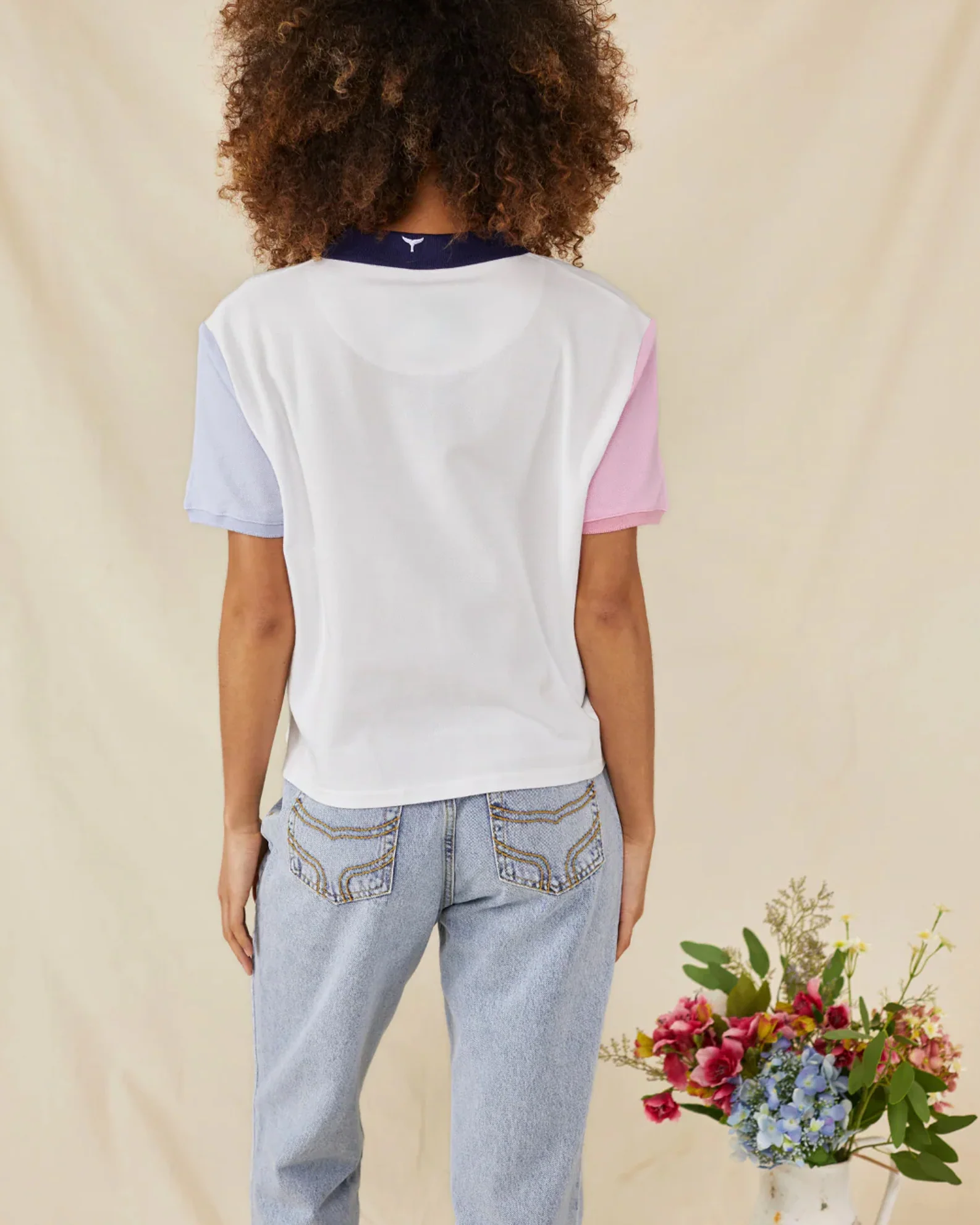 Whale of a Time Womens Polzeath Polo Shirt - Image 3