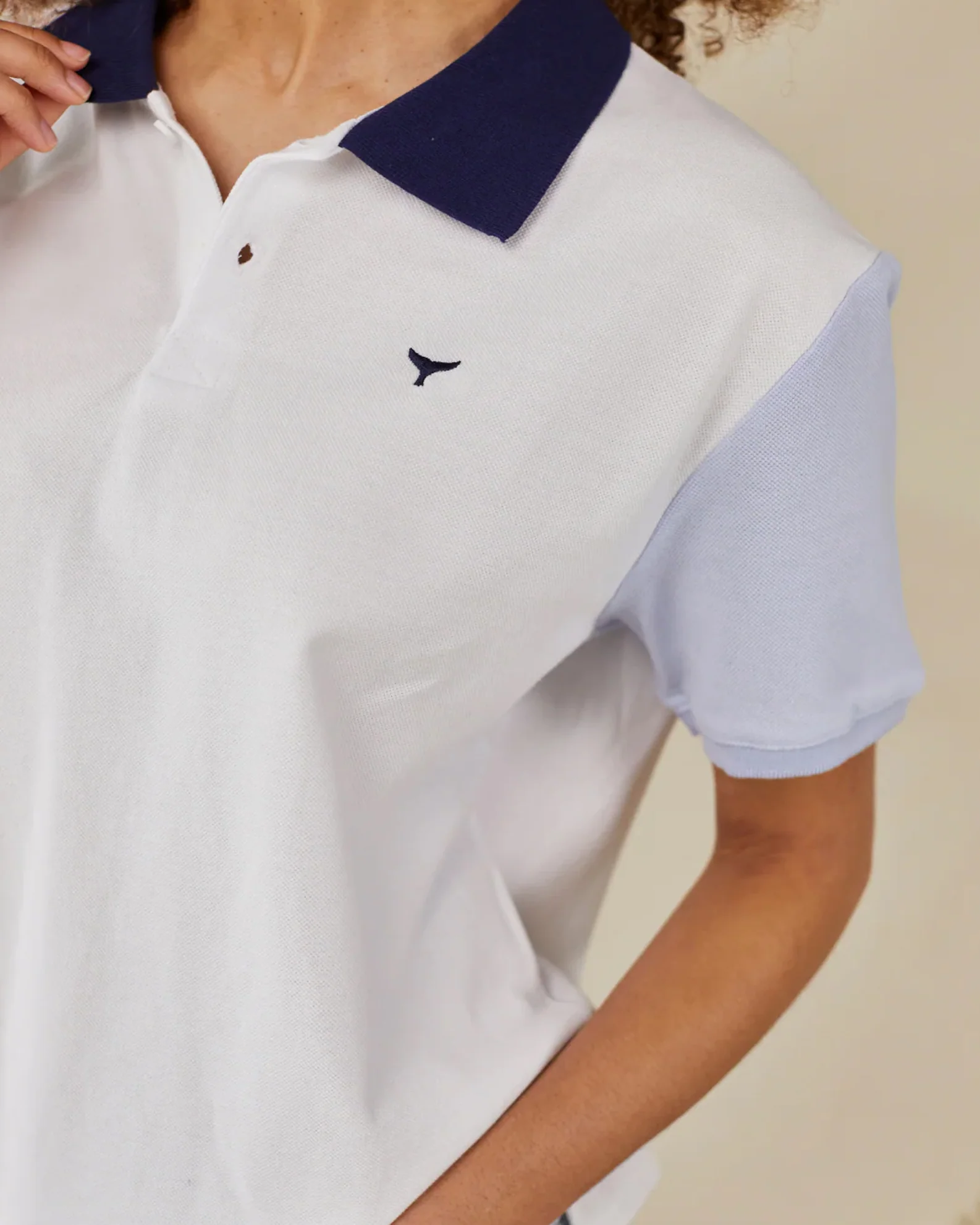 Whale of a Time Womens Polzeath Polo Shirt - Image 5